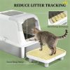 Cat litter box, stainless steel garbage bin, cat garbage bin