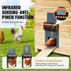 Automatic Chicken Coop Door, Auto Chicken Door Opener with Timer & Light Sensor Aluminum Chicken Coops Door with Remote Control and LCD screen