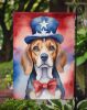Beagle Patriotic American Garden Flag Mailbox Flag Decorative Yard Flag Banner Outside Patio Artwork Yard Flower Beds, Garden Size, Multicolor
