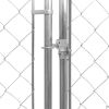 Dog Kennel Silver Galvanized Steel Large Dog Kennel Square