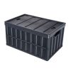 Collapsible Storage Bins with Lids, 65L 3 Packs, Folding Plastic Stackable Utility Crates with Handles, Large Heavy Duty Containers for Clothes, Toys