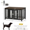 Furniture Style Dog Crate End Table with Openable Top