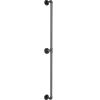Pipe Stair Handrail, 5FT Staircase Handrail, 440LBS Load Capacity Carbon Steel Pipe Handrail, Industrial Pipe Handrail with Wall Mount Support