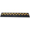 Rubber Curb Ramp 3.7" Rise Height Sidewalk Curb Ramp, 10" Width 39.4" Length Driveway Ramp for Curb, 15T Heavy Duty Rubber Ramp for Forklifts, Trucks