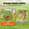 Chicken Tunnels, 287 x 78.7 x 24.2 inch(LxWxH) Chicken Tunnels for Yard, Portable Chicken Tunnels for Outside with Corner Frames, 2 Sets