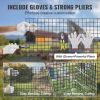 Hardware Cloth, 24'' x 100' Galvanized Wire Mesh Roll, 19 Gauge Chicken Wire Fence Roll, Vinyl Coating Metal Wire Mesh for Chicken Coop Barrier