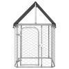 Outdoor Dog Kennel with Roof 39.4"x39.4"x59.1