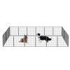32 Inch Heavy Duty Metal Dog Playpen 24 Panel Foldable Pet Fence