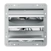 12'' Shutter Exhaust Fan, High-speed 1000 CFM, Aluminum Wall Mount Attic Fan with AC-motor, Ventilation and Cooling for Greenhouses, Garages, Sheds
