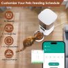 5L Automatic Pet Feeder Timed 2.4G WiFi Cat Feeder With App Control 1-10Meals Dry Food Per Day Type-C Battery Dual Power Supply For Cats Dogs