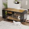 55.12 "Spacious Cat House with Tempered Glass, for Living Room, Hallway, Study and Other Spaces