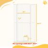 67 Inch Extra Tall Pet Gate with Cat Door Narrow Gap Extension