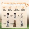 4.6' x 4.6' x 5' Dog Kennel Outdoor with Waterproof Canopy, Large Door
