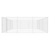 Dog Kennel Silver Galvanized Steel Large Dog Kennel Square