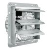 10'' Shutter Exhaust Fan, High-speed 820 CFM, Aluminum Wall Mount Attic Fan with AC-motor, Ventilation and Cooling for Greenhouses, Garages, Sheds