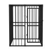 Heavy-Duty Outdoor Dog Kennel 4'x4'x4.9'