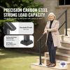 Handrails for Outdoor Steps, 5 Step Stair Hand Rail Kit, Transitional Carbon Steel Railings with Installation Kit, Stair Rails for Seniors