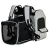 Pet Carrier Backpack, Expandable Carrier with Back Extension, Breathable Mesh Travel Backpack