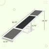 Wooden Dog Agility Seesaw for Training and Exercise, Weather Resistant, 83" L x 16" W x 14" H, White