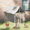 Outdoor Dog Kennel with Roof 78.7"x39.4"x59.1