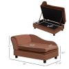 Pet Sofa Bed Couch, Sofa with Storage Brown