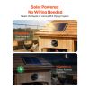 Solar Powered Fan, 20W Solar Panel with Battery Storage, 220 CFM Airflow, Adjustable Panel Angle, 2030 RPM High-Speed