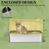 Stainless steel trash can, cat trash can, litter box, black