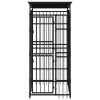 Dog Kennel Black Powder-coated steel 19.8 sq ft Durable