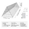 Chicken Tunnels, 118.1 x 28 x 24.2 inch (LxWxH) Chicken Tunnels for Yard, Portable Chicken Tunnels for Outside Easy Installation, Chicken Coop Run