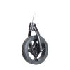 2-in-1 Bike Cargo Trailer Pushcart, Bicycle Trailer with Removable Box and Waterproof Cover, Black