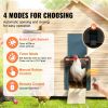Automatic Chicken Coop Door, Auto Chicken Door Opener with Timer & Light Sensor Aluminum Chicken Coops Door with Remote Control and LCD screen