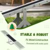 Wood Pet Seesaw, Dog Agility Training Equipment for Obedience Training, Weather Resistant, White