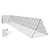 Chicken Tunnels, 157.5 x 39.4 x 24.2 inch(LxWxH) Chicken Tunnels for Yard, Portable Chicken Tunnels for Outside with Corner Frames, Chicken Coop Run
