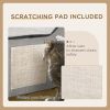 Large Cat Bed for Indoor, Cat House Hideaway with Soft Cushion, Scratching Pad, Dangling Ball, Dual Entrances, Grey