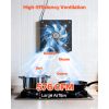 8 Inch Exhaust Fan, 576 CFM High Velocity Wall Mount Vent Fan with On/Off Control, Low Consumption, Portable Ventilation Extractor for Attic,Garage