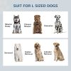 Pet Feeding Station Pet Dish Bowl Set with Storage, 2 Elevated Dog Bowls for Large Sized Dogs, White and Black