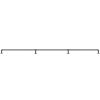 Pipe Stair Handrail, 8FT Staircase Handrail, 440LBS Load Capacity Carbon Steel Pipe Handrail, Industrial Pipe Handrail with Wall Mount Support