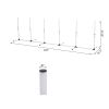 Adjustable Dog Agility Training Obstacle Set with Weaves Poles and Storage Bag, Outdoor Games and Exercise White