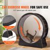 Wooden Cat Exercise Wheel, 43.3" Large Cat Treadmill Wheel for Indoor Cats