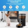 Automatic Cat Feeders for Indoor Cats with Timer. 4L Capacity Black Automatic Cat Feeder with Timer