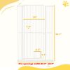 59 Inch Extra Tall Pet Gate with Cat Door Narrow Gap Extension