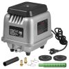 Linear Air Pump, 109L/Min Air Flow Septic Aerator Pump, Aeration System for 1/2 Acre 10 FT Deep Ponds, Water Gardens, Waste Treatments, Septic Tanks
