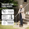Handrails for Outdoor Steps, 70.9 in/ 180cm Length Stair Hand Rail Kit, Transitional Stainless Steel Railings with Installation Kit