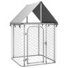 Outdoor Dog Kennel with Roof 39.4"x39.4"x59.1