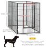 6 Panel 32.5" - 59" x 40" Dog Playpen, Heavy Duty Pet Playpen for Indoor Outdoor