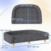 Dog Sofa for Large Dogs with Washable Cover, Anti-slip Foot Pads, Dark Grey