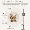 85.5 Inch Floor to Ceiling Cat Tree 4 Tier Activity Center