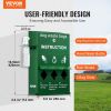 VEVOR Dog Poop Bag Dispenser with Hand Wash Bottle, Lockable Outdoor Dog Waste Bag Holder with 600 Waste Bags, Stake, Pole