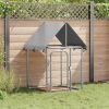 Outdoor Dog Kennel with Roof 39.4"x39.4"x59.1