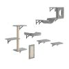 Wall Mounted Cat Shelves, Cat Wall Shelves and Perches with Jumping Boards, Hammock, Sofa, Cat Tree & Cat Grip